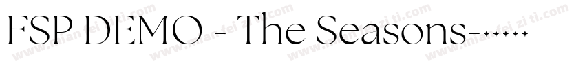 FSP DEMO - The Seasons字体转换